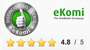 ¡Galardonado con el sello standard eKomi!